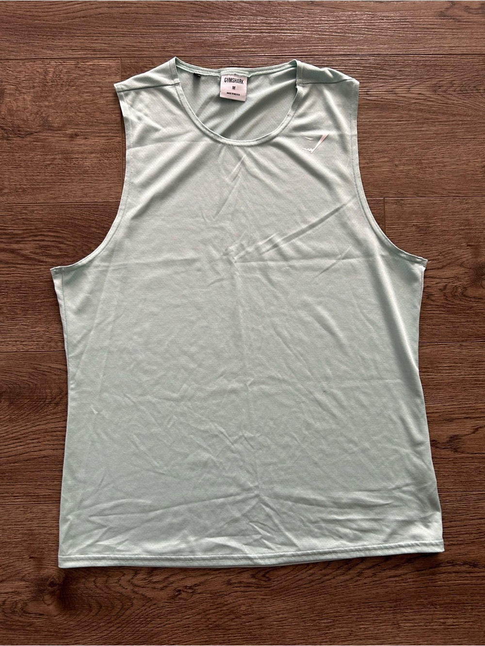 Gymshark Mens Arrival Sleeveless T-Shirt Teal Medium